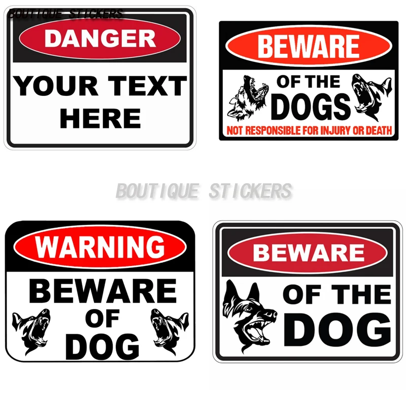 

CUSTOM DANGER SIGN - Electrical Danger Safety Sign Placard Sticker Decal BEWARE OF THE DOG Safety Sign Fence Aggressive Animal