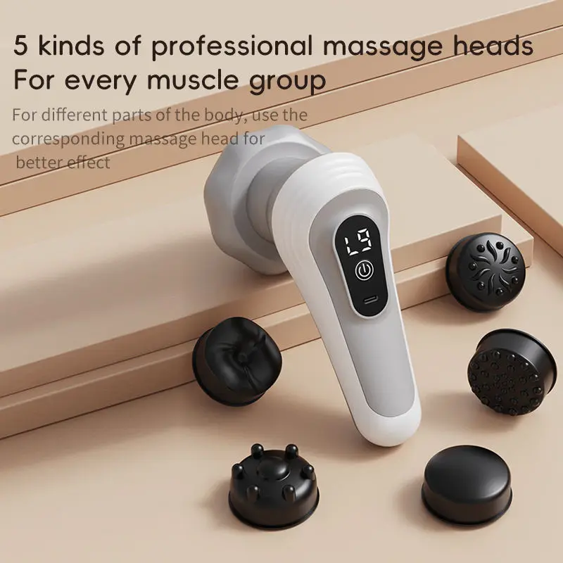 

Portable Household Small Handheld Muscles Massage Electric Full Body Massage Deep Tissue Percussion Massager