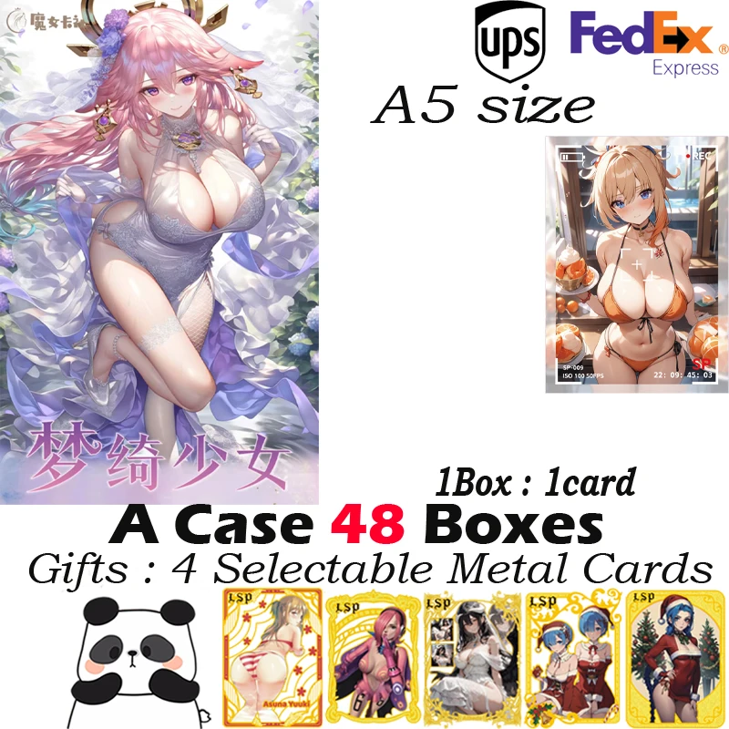 

Новая коллекционная карта размера «Богиня А5» DREAMY GIRL Waifu, доска для хобби, Doujin Booster Box, игрушки, подарки