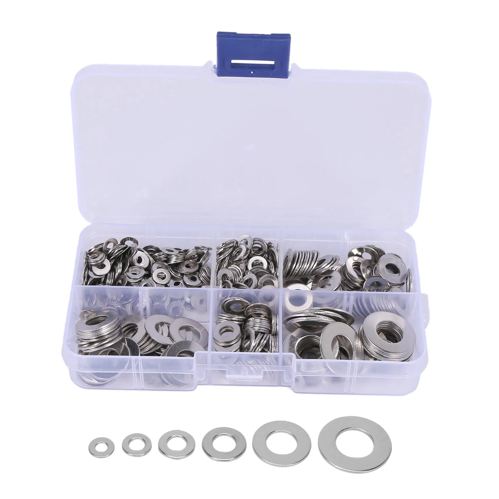 ABCA-1320 Pcs/Set M3 M5 M6 M8 M10 Washer Spacers Stainless Steel Flat Washer Plain Gasket Spacers Kit Screw Bolt Fastener