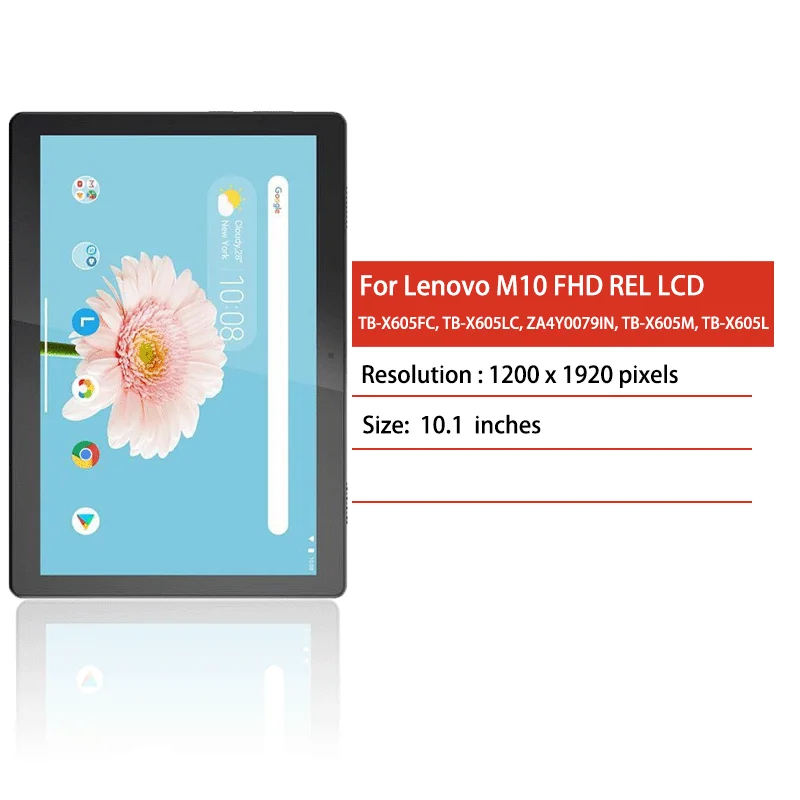 10.1 インチレノボタブ 5 プラス M10 FHD REL TB-X605F TB-X605FC TB