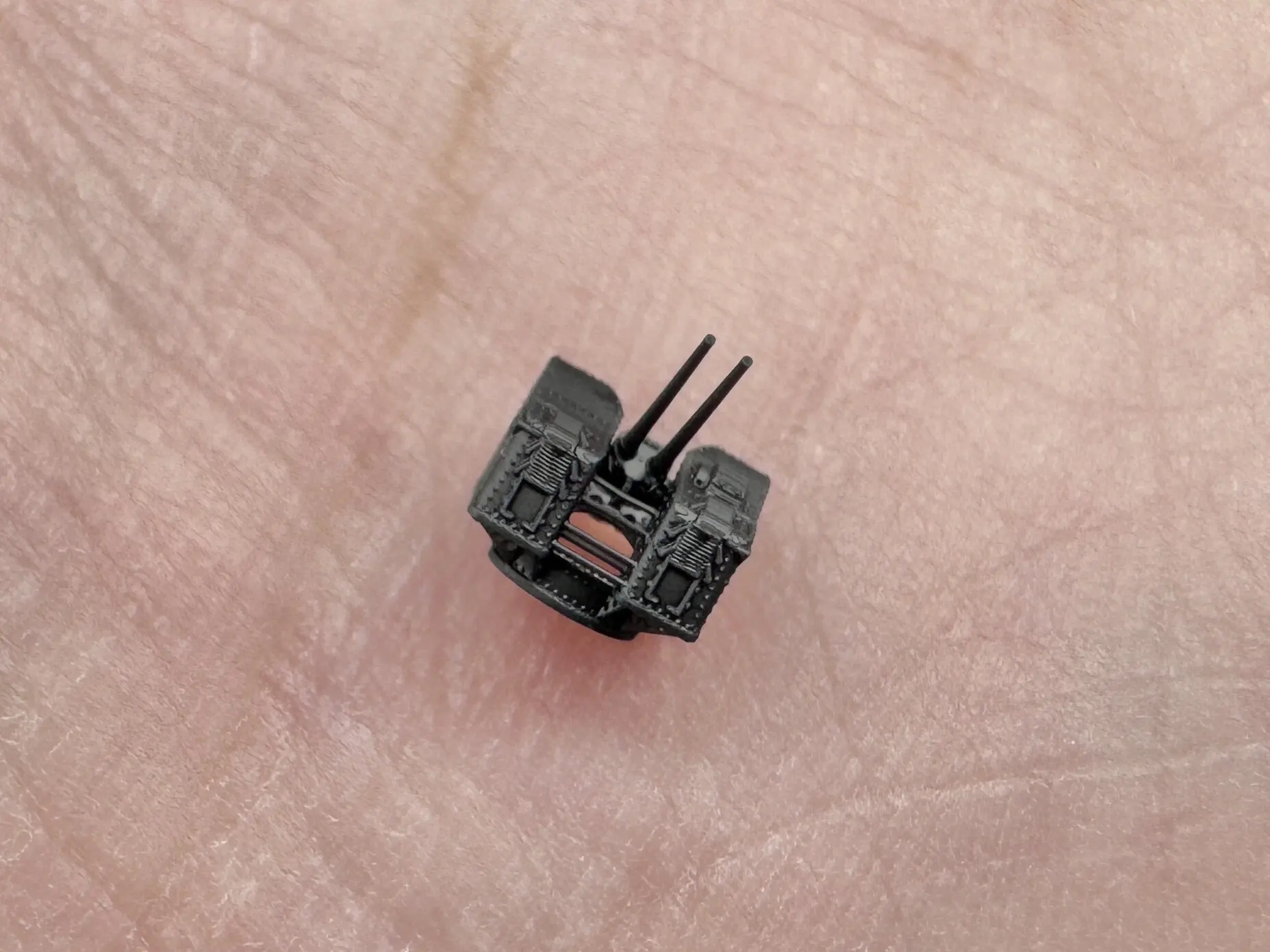 MUYI MODEL R700085 1/700 IJN TYPE 98 100MM DOUBLE MOUNTS AA GUN Super detailed 3D-Print Part