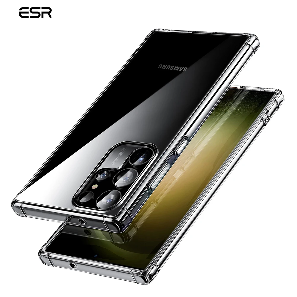 

ESR New for Samsung Galaxy S23 Ultra Clear Case for Shock-Absorbing Polymer Protective Case for S23 Ultra Krystec Back Cover