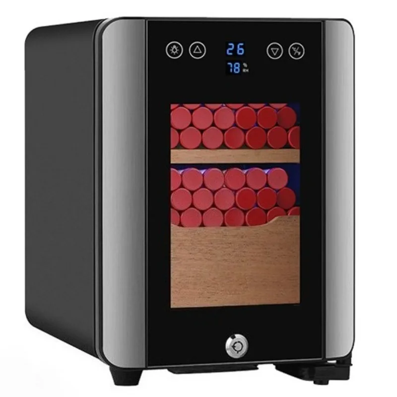 

Luxury Cigar Cabinet Electronic Cigars Cabinets Desktop Cigar Humidor Cedar Wood Cigars Humidors with Drawers Smoke Accessories
