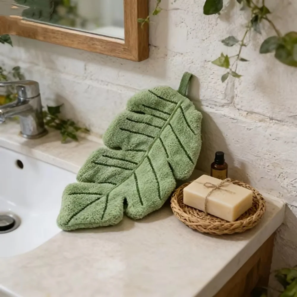 New Creative Banana Leaf Hand Towel, Suitable for Various Home Styles Such As Ins Style, Wood Style, Cream Style, Etc