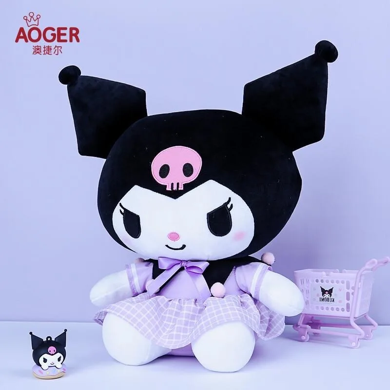 

Kawaii Sanrio Plushie Doll Cartoon Kuromi Stuffed Plush Doll Melody Plush Toys Pillow Room Decoration Children Christmas Gifts