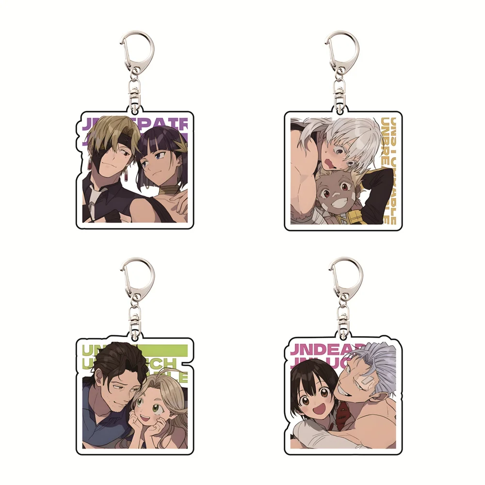 Anime Undead Unluck 6cm Acrylic Keychain Fuuko/Andy/Shen Xiang Backpack Decorations Accessories Decor Gifts Exquisite Products