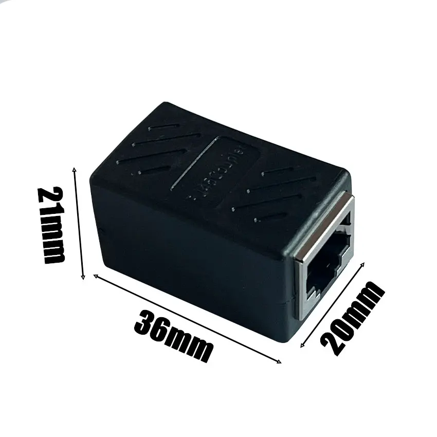 RJ45 Female to Female Port Network Ethernet LAN Splitter Connector Transfer Head RJ45 Adapter Coupler CAT5 CAT6 Socket