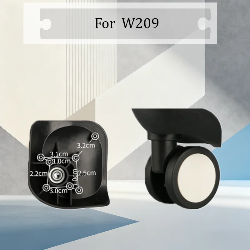 

For W209/W210/W211 Universal Suitcase Replacement Wheels Wearproof 360° Rotating Casters Lightweight Luggage Repair Accessories