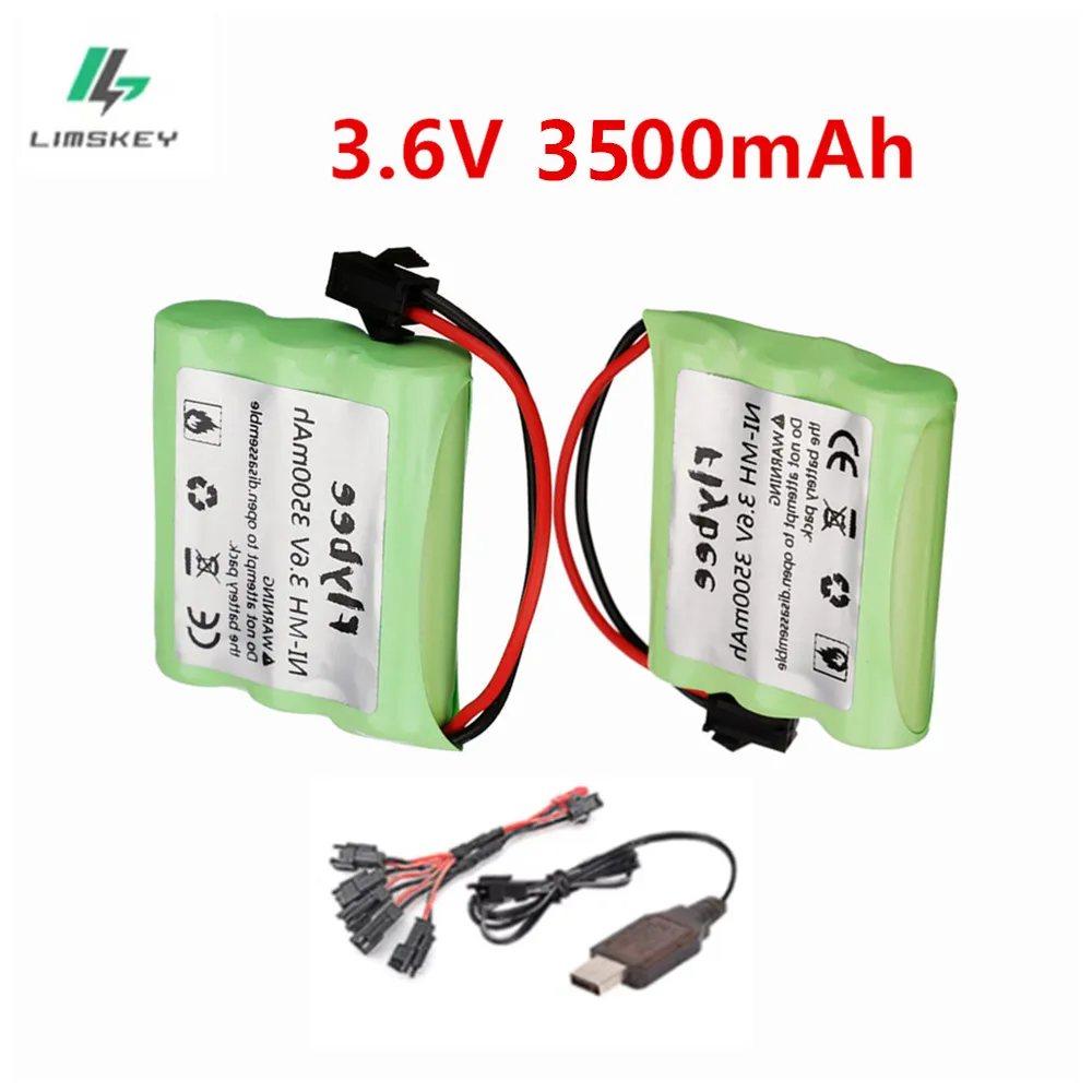 3.6V 3500mAh Ni-MH Battery AA NIMH Remote Control Toys Car Battery Trucks Trains Ship Tanks Remote Control Toy battery pack