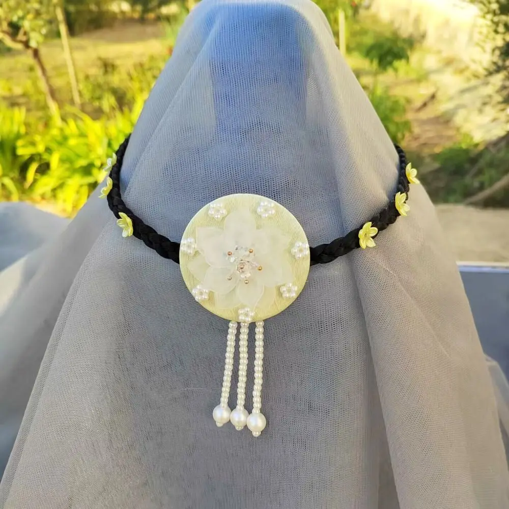 

Цветок Ханбок, парик, головной убор, жемчужная кисточка, корейский этнический стиль, повязка для волос, традиционный головной убор, обруч для волос для сцены, танцев, выступления