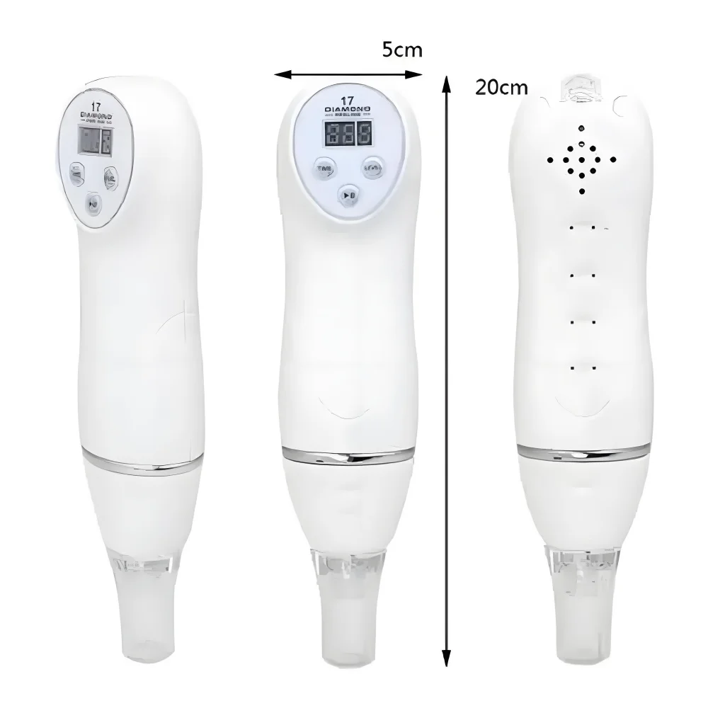 جهاز تقشير الجلد الماسي الصغير لتقشير الرؤوس السوداء، جهاز إزالة شفط الهواء، جهاز تجميل رقمي، منظف مسام الوجه