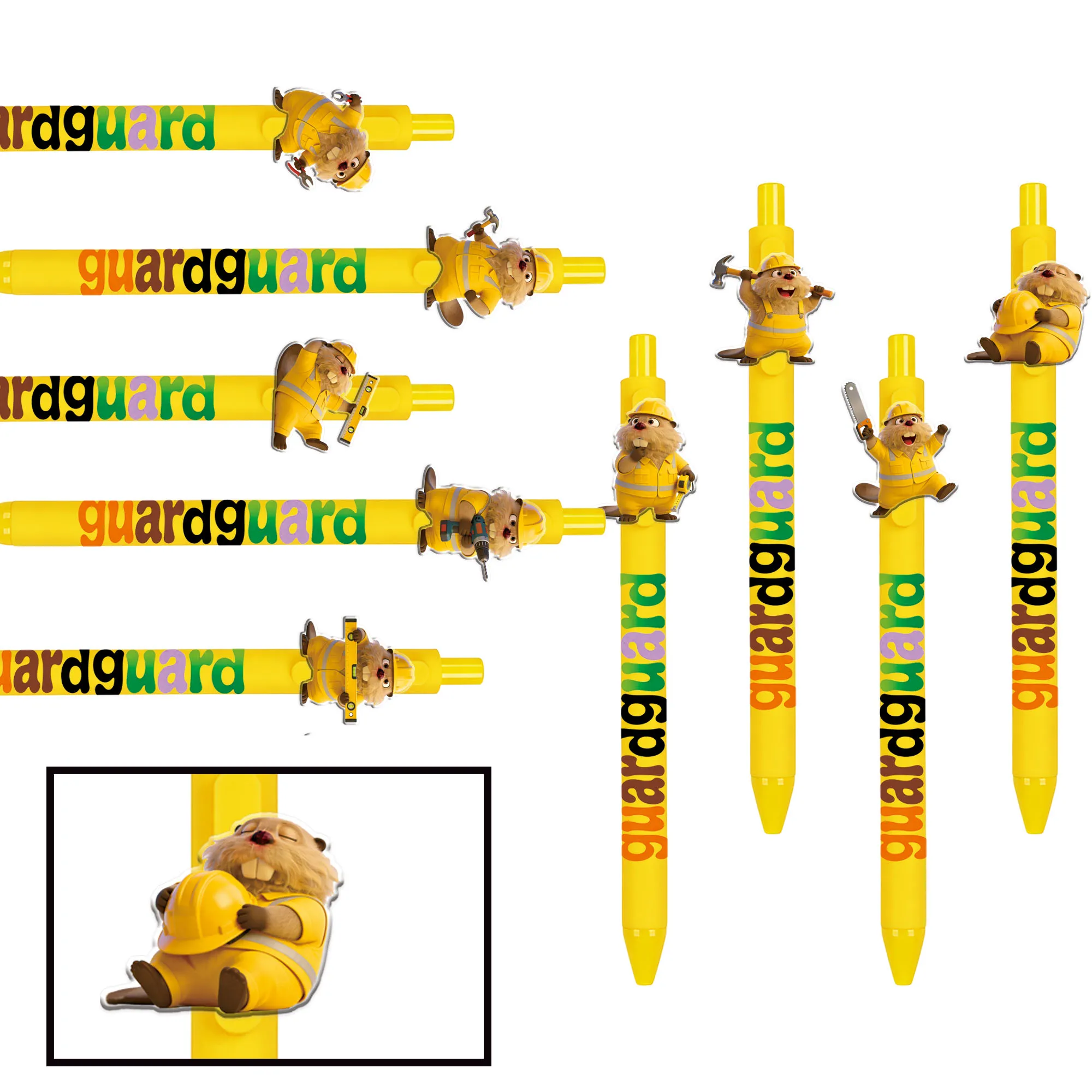

Набор из 9 креативных ручек серии «Бобёр-хранитель»: гладкое письмо, идеально для студентов и архитекторов