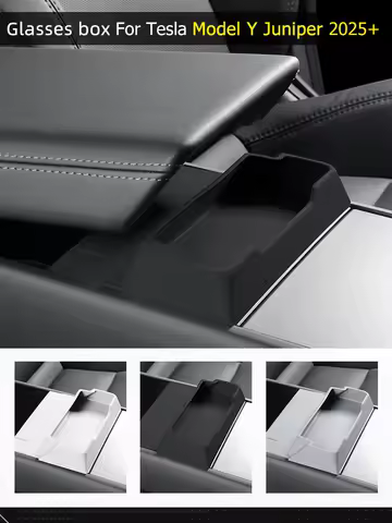 For Tesla New Model Y LAUNCH 2025 Juniper Center Console Armrest Storage Box Glasses Tray Organizer Car Interior Accessories