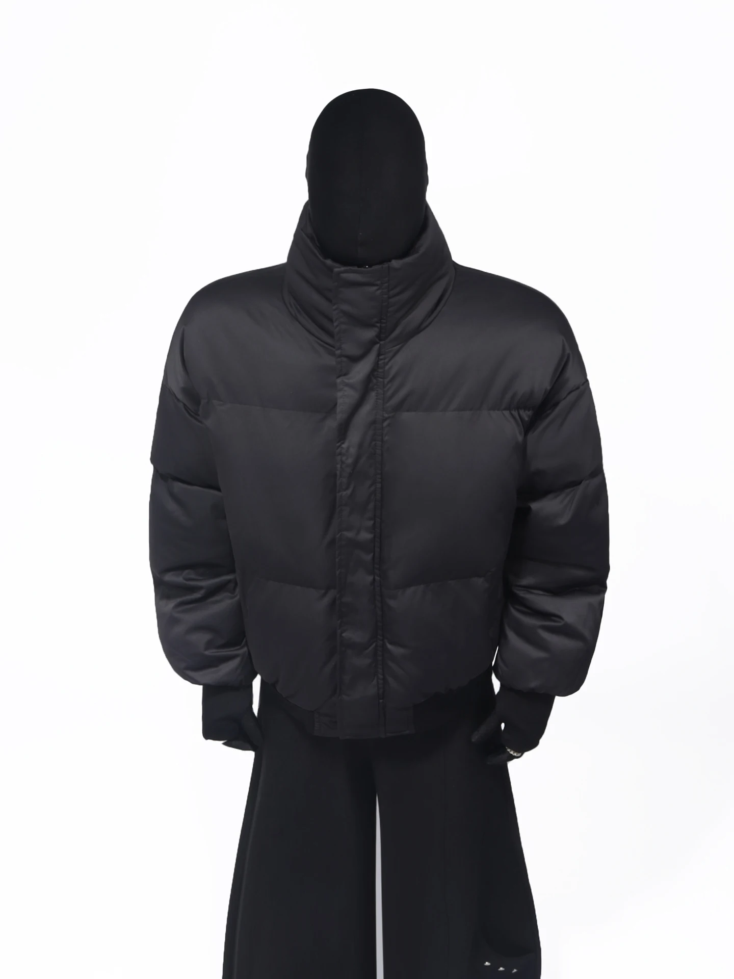 سترات باركاس بتصميم جديد لخريف 2025 مكونة من قطعتين وسيم بلون سادة وياقة ثابتة معاطف رجالية عصرية #5