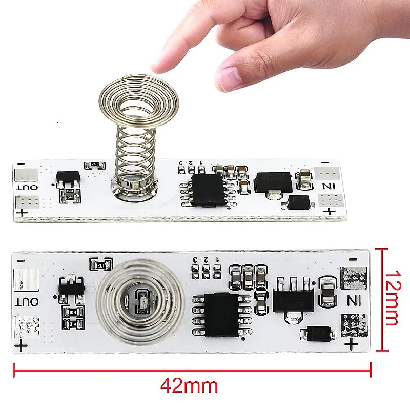 Touch Switch Capacitive Module PIR Motion Sensor 5V-24V 3A LED Dimming Control Lamps Short Distance Scan Sweep Hand Sensor