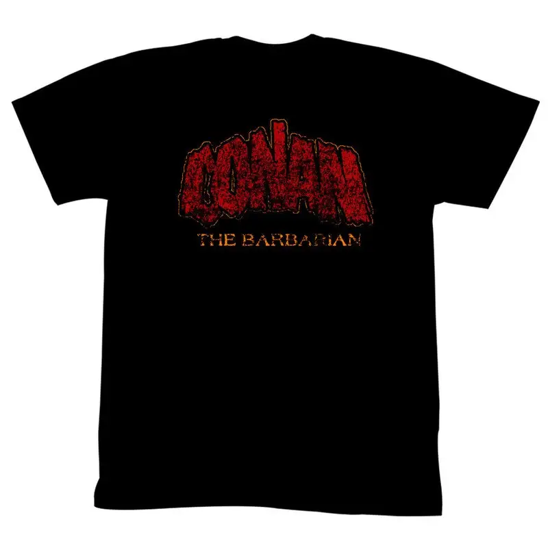 Conan The Barbarian Distressed Logo Black Adult T-Shirt