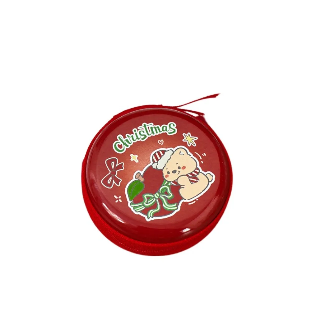 Portamonete capibara con motivo simpatico cartone animato, mini scatola natalizia impermeabile, portachiavi portatile