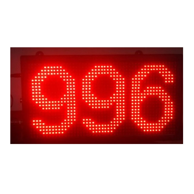 Contatore della scheda di produzione del display di conteggio dello spazio di parcheggio vuoto dello schermo grande evidenziato a 3 cifre