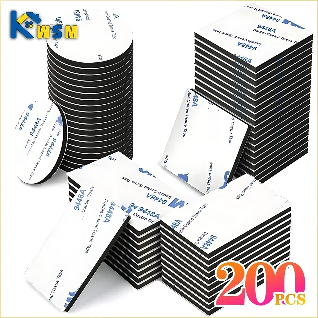 Strong Double Sided Foam Tape No Trace Self Adhesive EVA Foam Sticky Decor Strong Pad Mounting Sponge Adhesive Fixed Wall