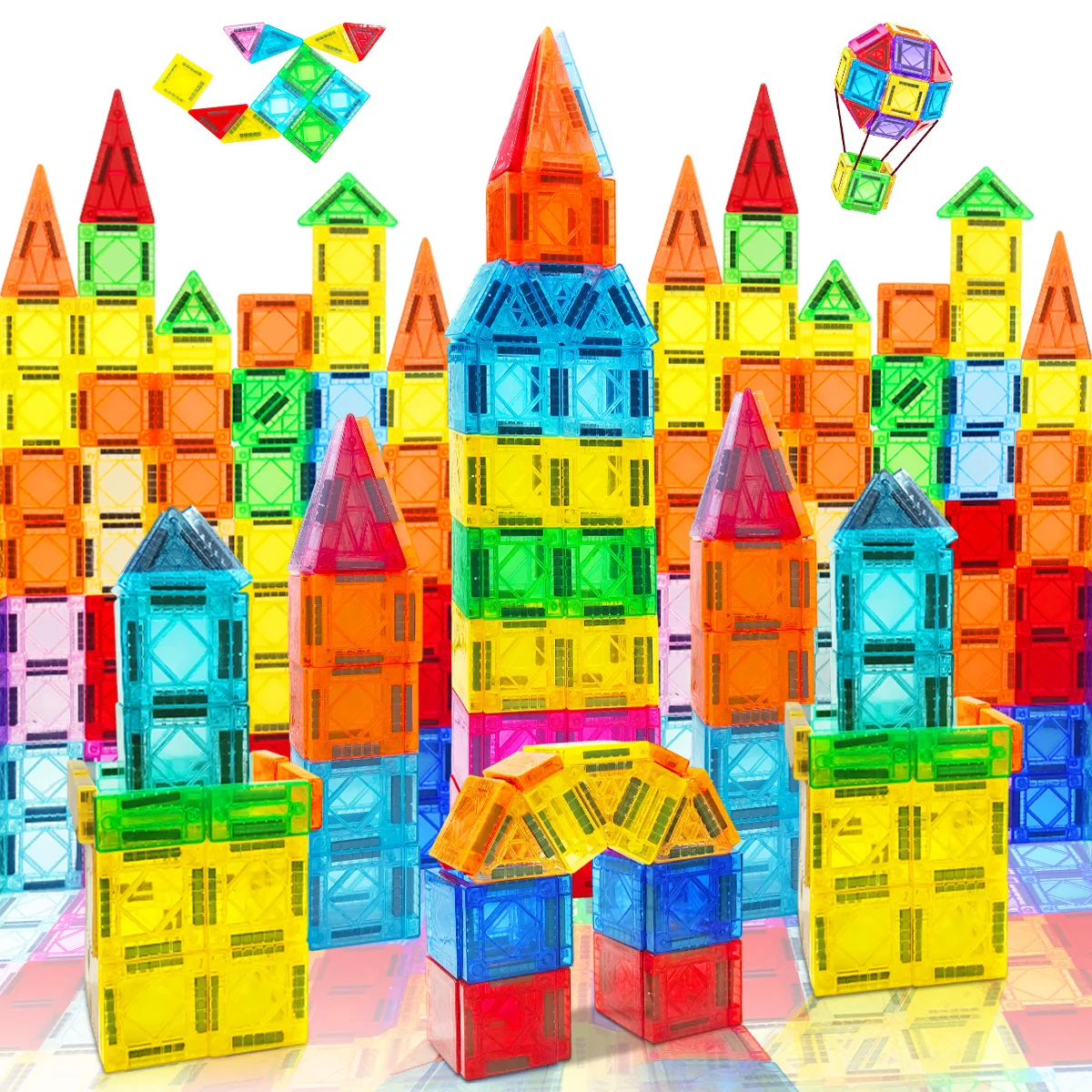 Blocs de Construction magnétiques, ensemble de Construction, jouet éducatif sensoriel Montessori pour enfants, garçons et filles, cadeau 50/110/150 pièces