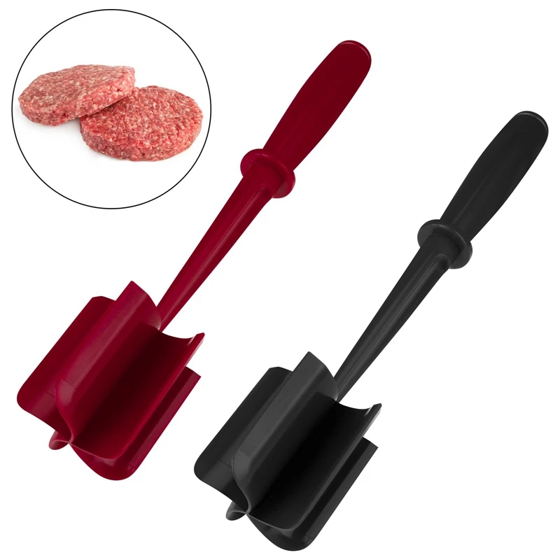 Meat Masher Meat Chopper for Ground Beef ABS Easy to Shred Meat Smasher, Ground Beef Smasher Meat Separator Tool Utensil Kitchen