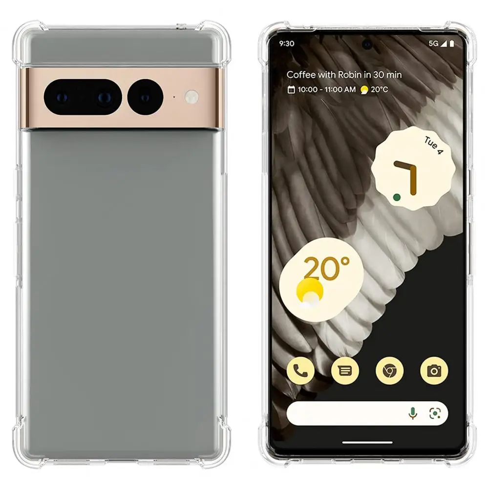 غطاء حماية للهاتف الخلوي مقاوم للغبار ومضاد لبصمات الأصابع لهاتف Pixel 7/7 Pro