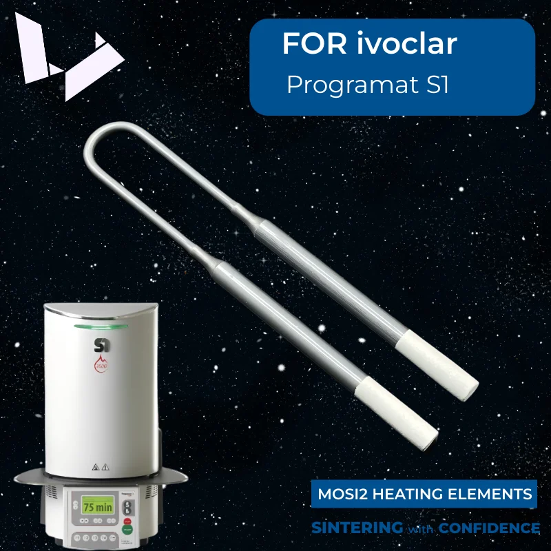 Replacement Heating Element for Ivoclar Programat S1 S2 Sintering Furnace, High Purity MoSi2 Heating Rods for Dental Lab