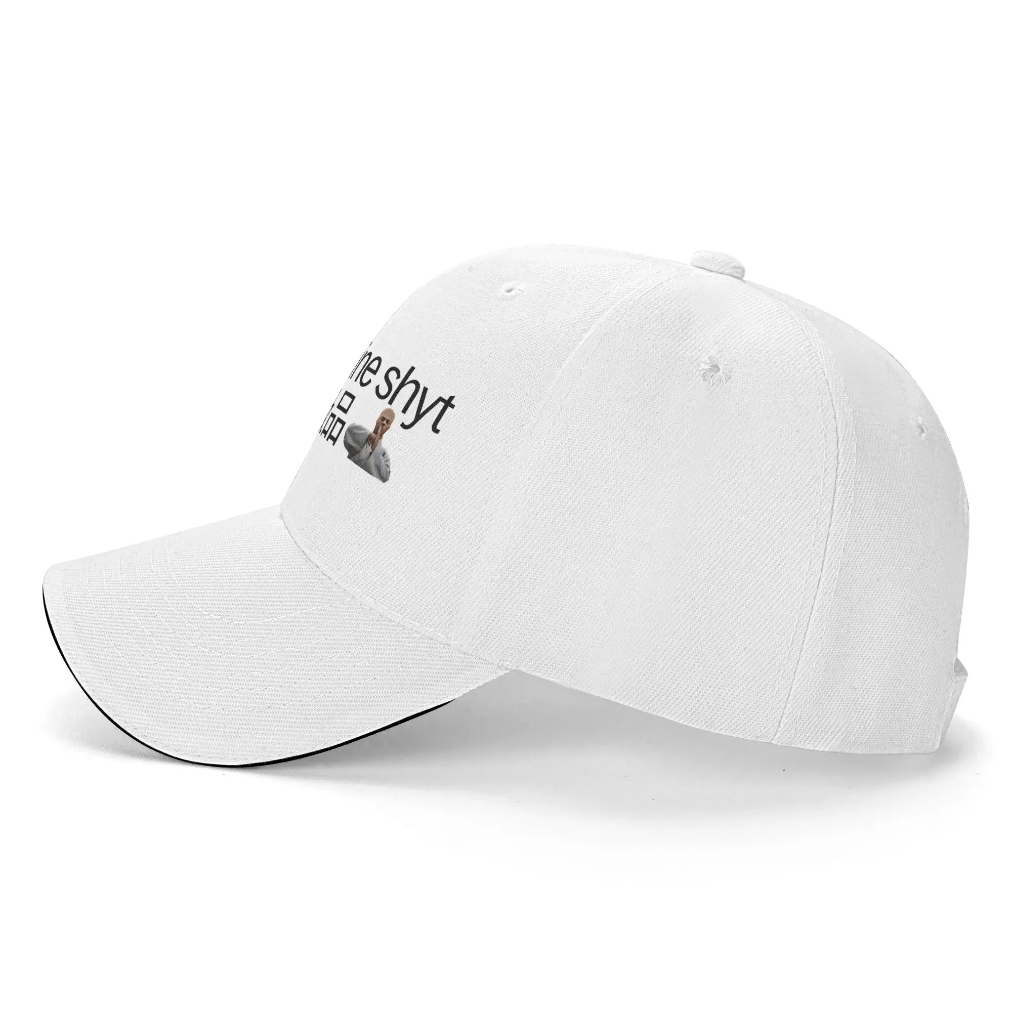New Men Women Ni Hao Fine Shyt Funny Meme Sandwich Hat , Casual Baseball Cap Polyester Trucker Hat Adjustable Golf Hats Summer