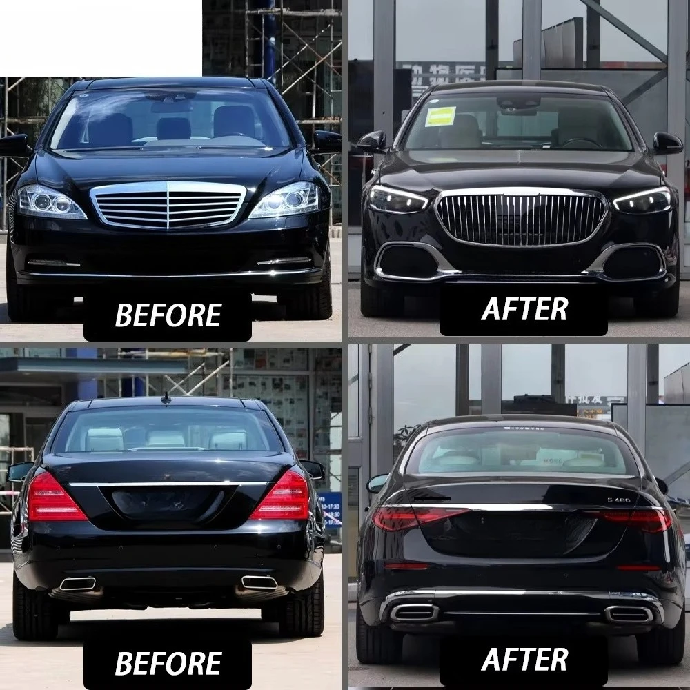 Factory Refit Retrofit Old to New Body Kit for  S Class W221 2006 2007 2008 2009 2010 2011 2012 2013  Upgrade to 2024 W223