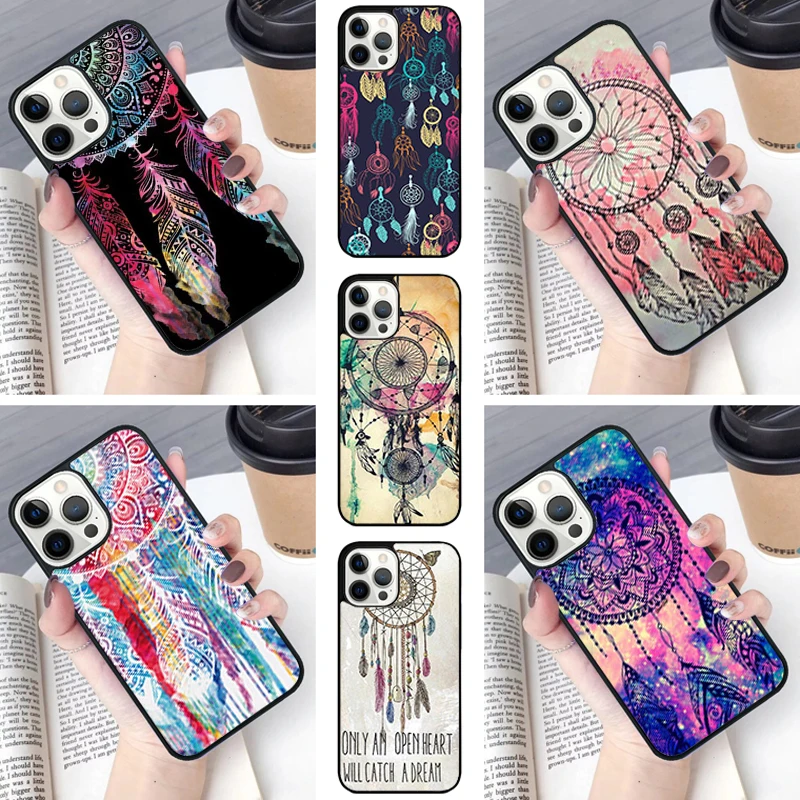 Dream Catcher Mandala Pattern Phone Case cover For iPhone SE2020 15 16 14 13 12 11 Pro Max Coque For Apple 8 PLUS 7 fundas