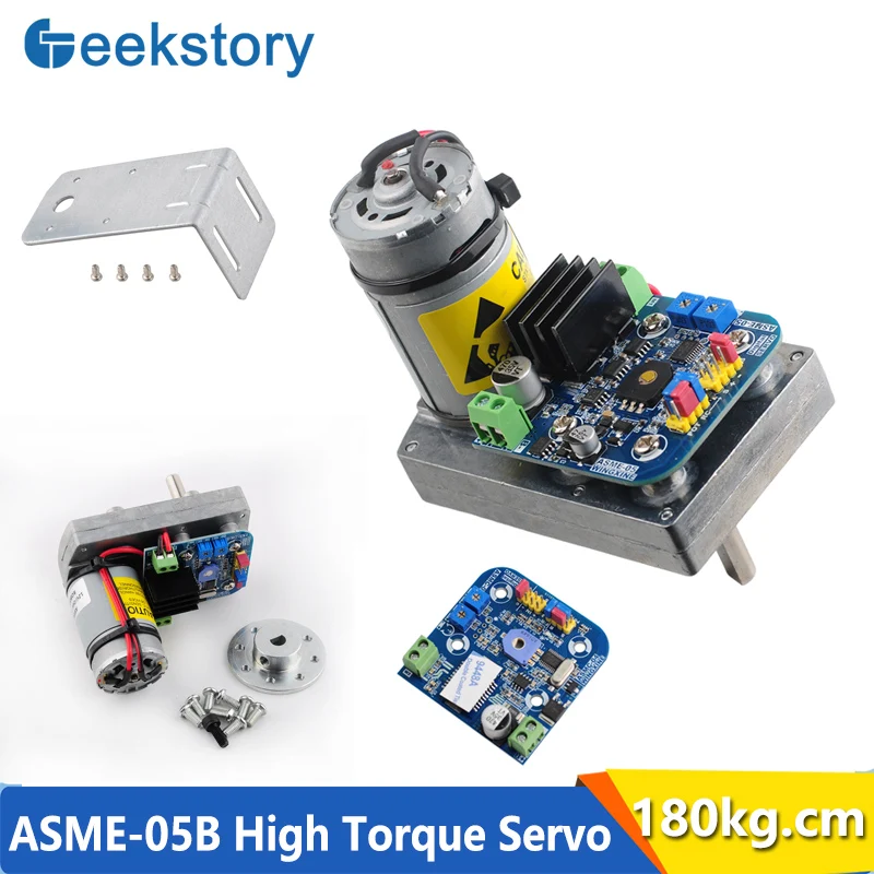 ASMC-05B High Torque Servo 180kg.cm Alloy Servos 12V/24V High Power DIY Parts PCB Control Board For Robotic Manipulator