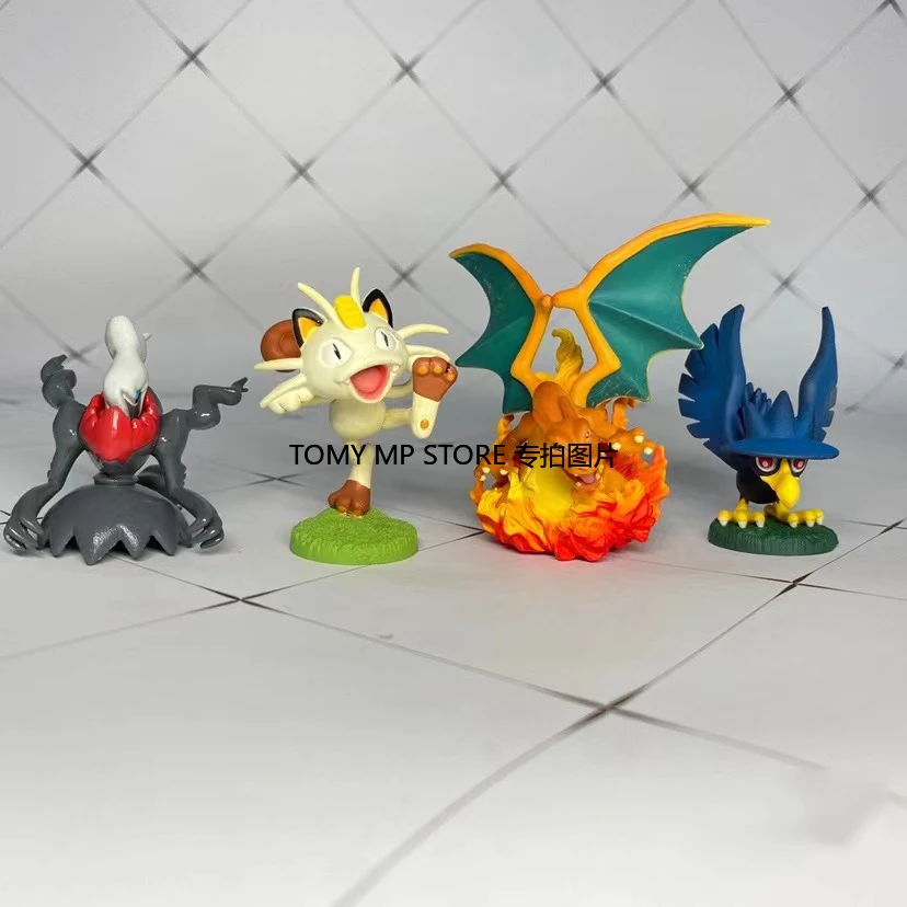 Pokemon Action Figure Charizard Darkrai Meowth Scene Toy Out-of-printed Rare Model Ornament Toys