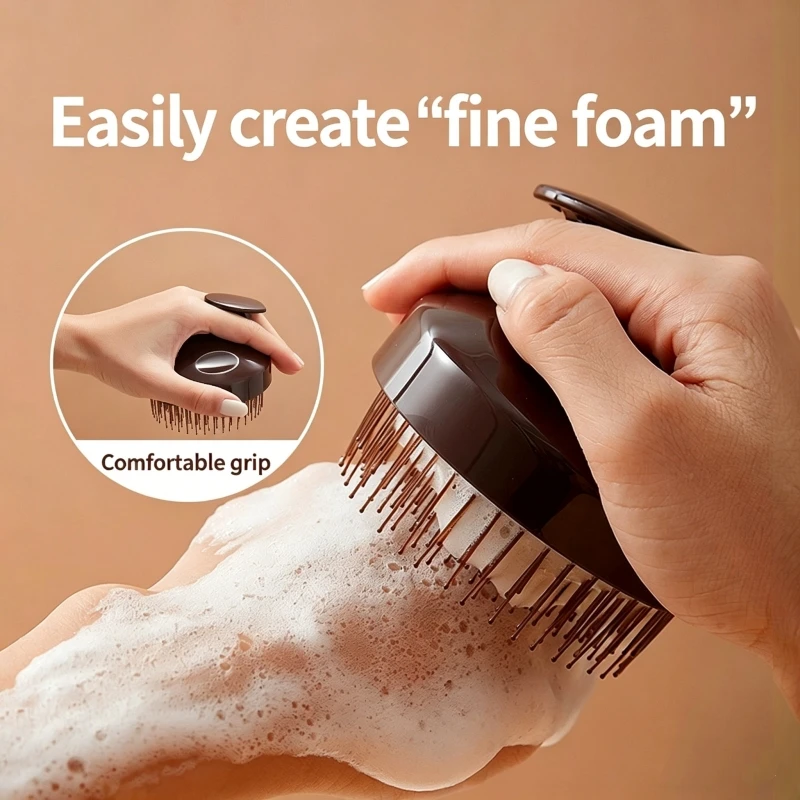 Peigne professionnel pour le lavage des cheveux, peigne de massage des méridiens du cuir chevelu, outil de lavage des cheveux, brosse de nettoyage des cheveux