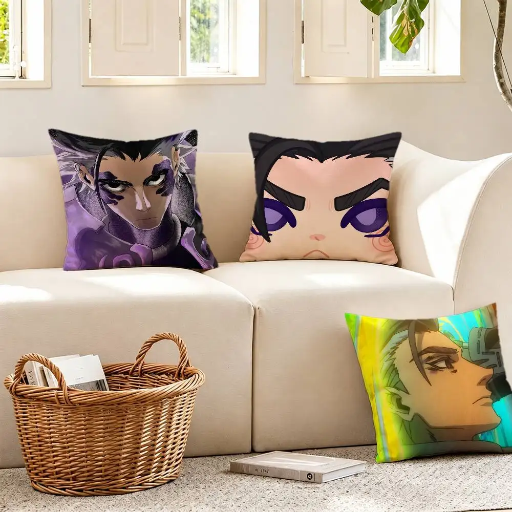 Anime G-Gachiakuta Zodyl Pillow Case Pattern Printed Pillowcase For Living Room Sofa Cushion Cover