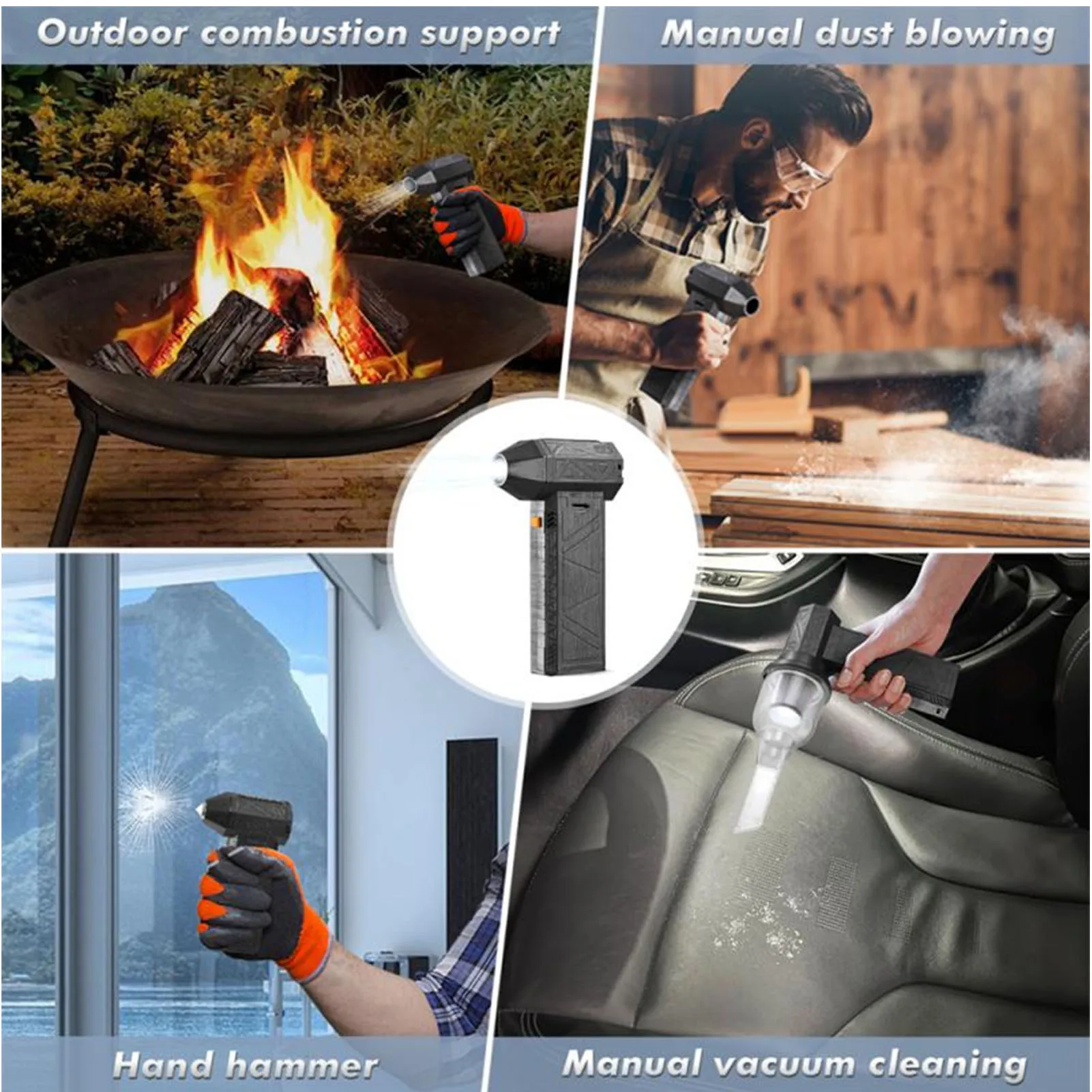 Dry Blower 3 Wind Speed 130000RPM High Speed Bearing Super  Blower with USB Cable for Outdoor Camping