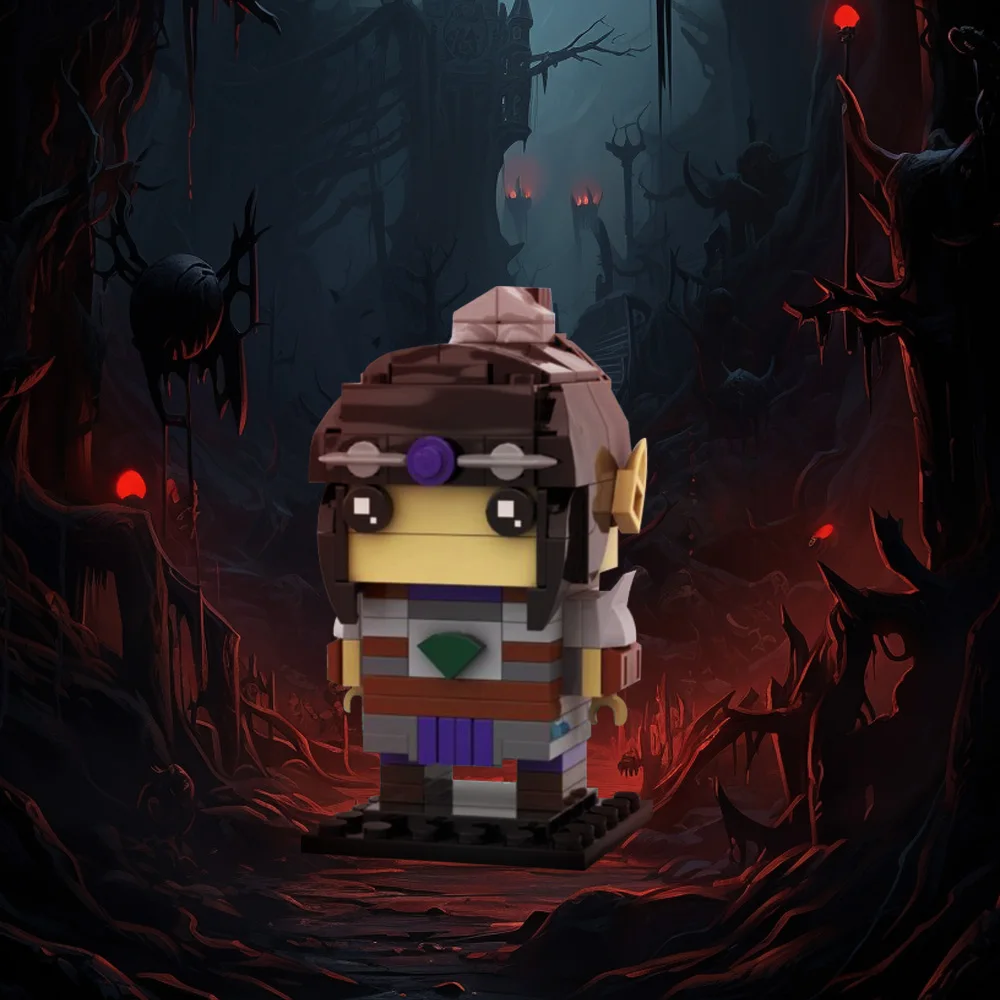 نموذج قوالب بناء MOC-Shadowhearts ، Brickheadzs ، شخصيات Baldur ، Astarion ، Karlachs ، ألعاب تجميع الطوب ، هدايا للأطفال