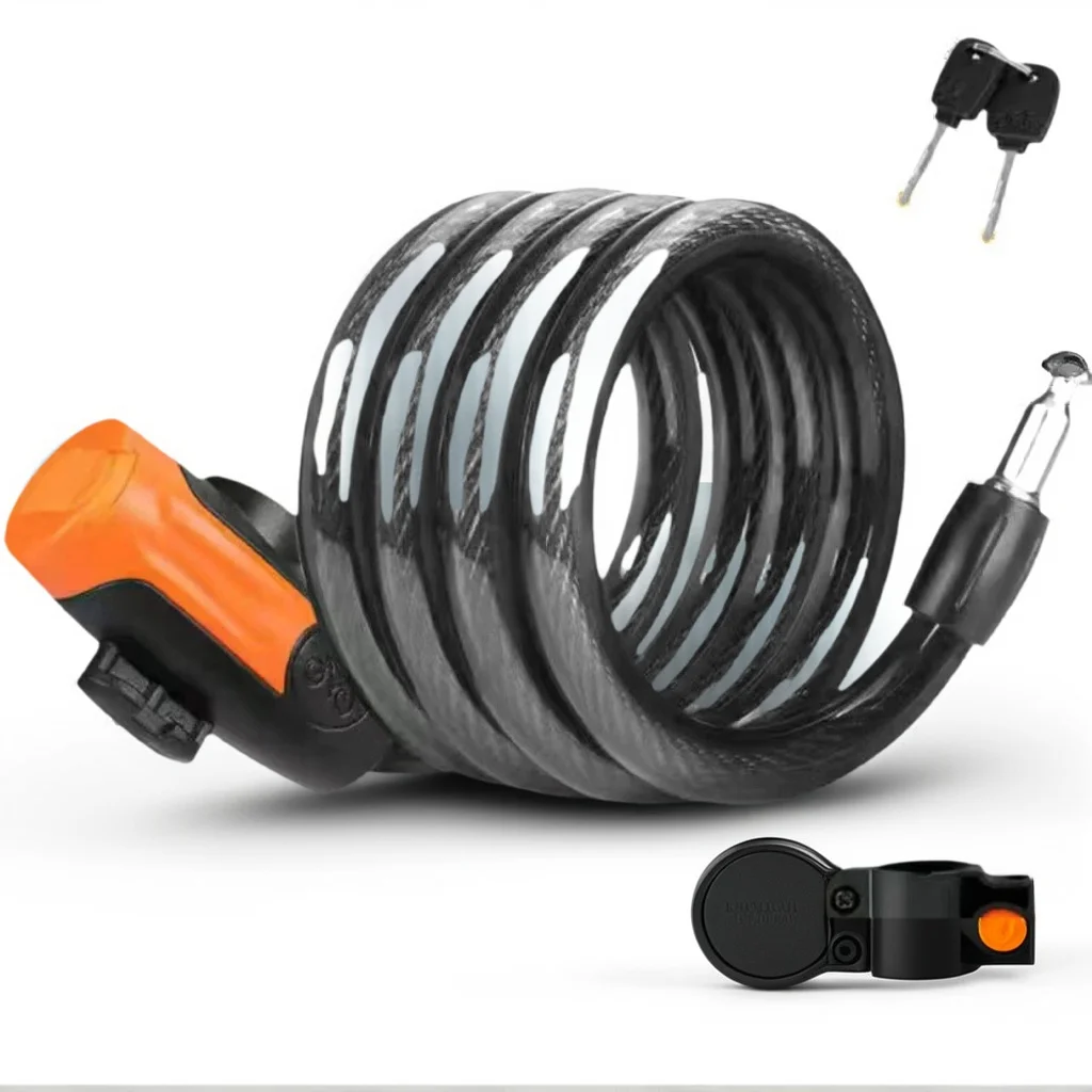 

Motorcycle Helmet Chain Lock - Combination Wire Lock for Mountain Bike Electric Vehicle Anti-Theft Security