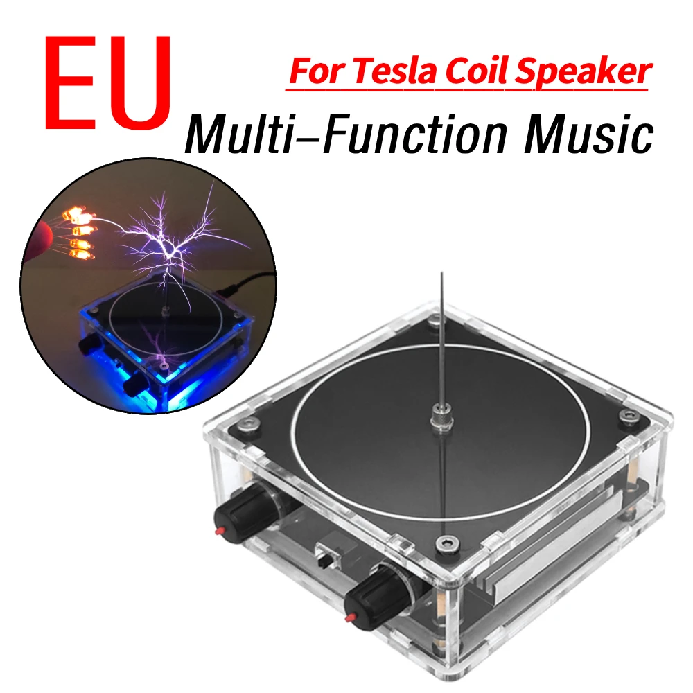 Multi-Function Music for Tesla Coil Speaker Wireless Transmission Touchable Artificial Spark Science Teaching Experiment Tool