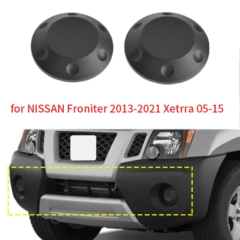 Auto 1 Pair Fog Light Cover Decorative Cover US Version 62256-EA000 For NISSAN Froniter 2013-2021 Xetrra 05-15 Spare Parts Parts