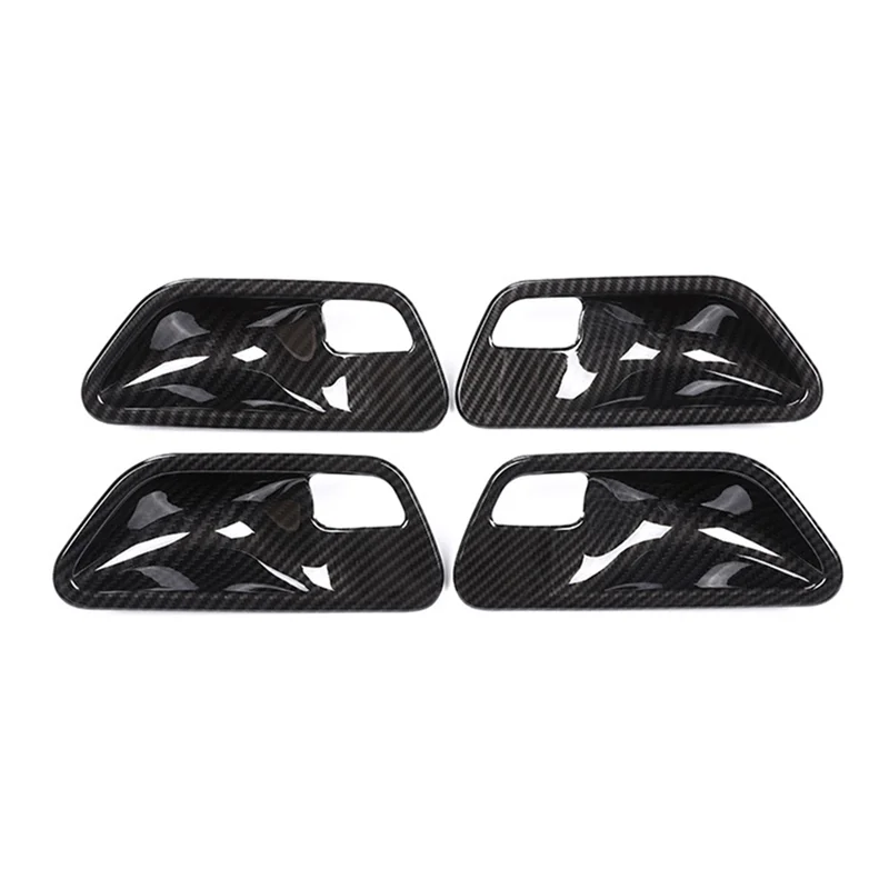 

For BMW 3 4 Series F30 F32 F35 ABS Carbon Fiber Interior Door Handle Bowl Cover Trim 316I 318I 320Li 2013-2019