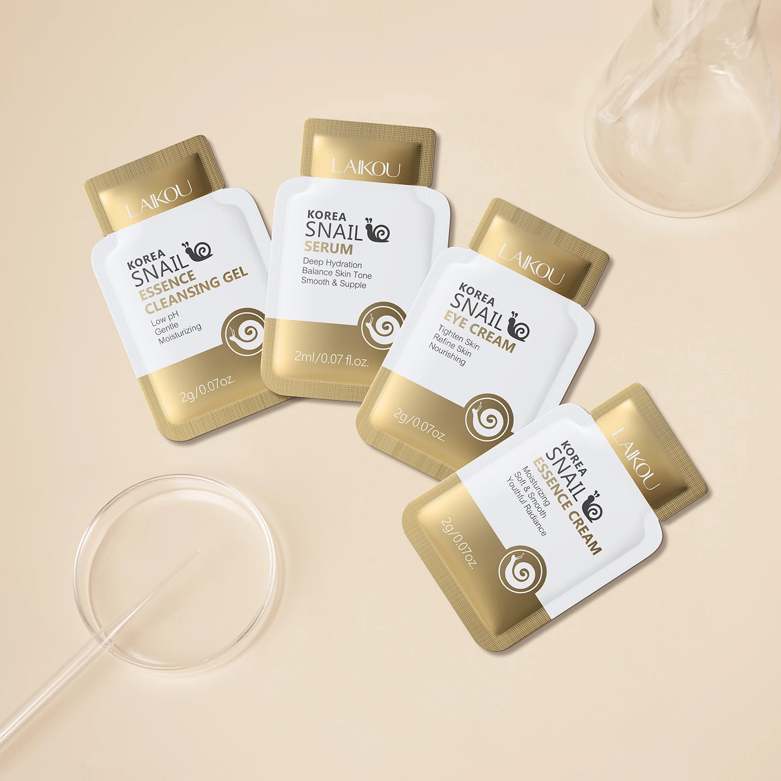 40Pcs LAIKOU Snail Extract Ski - Anti-Aging Face Cream 评论和价格