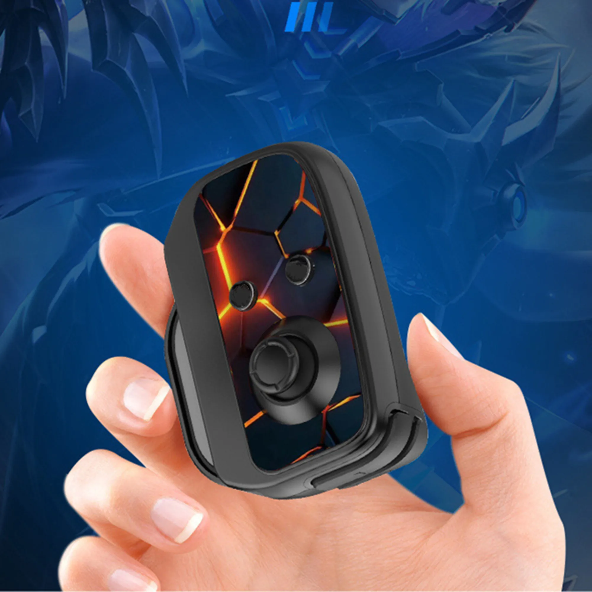 Mobile Game Controller Gamepad จอยสติ๊ก Trigger Aim ยิงเกมใช้สำหรับ IOS Android