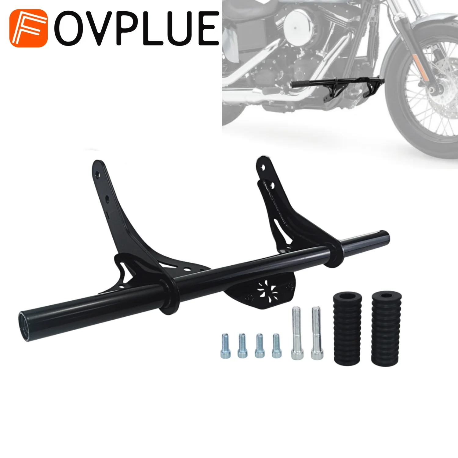 

Motorcycle Front Crash Bar Rear Passenger Footpegs Bumper For Harley Dyna Fat Bob Street Bob FXDB Wide Glide Low Rider 2006-2017