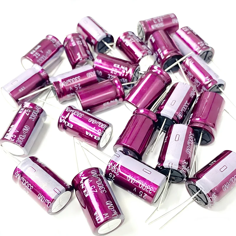 NOVO Capacitor de Áudio HiFi Série ELNA RA3 16V 25V 35V 50V 63V 100V 10uF 22uF 47uF 100uF 220uF 470uF 1000uF 2200uF 3300uF 10000uF