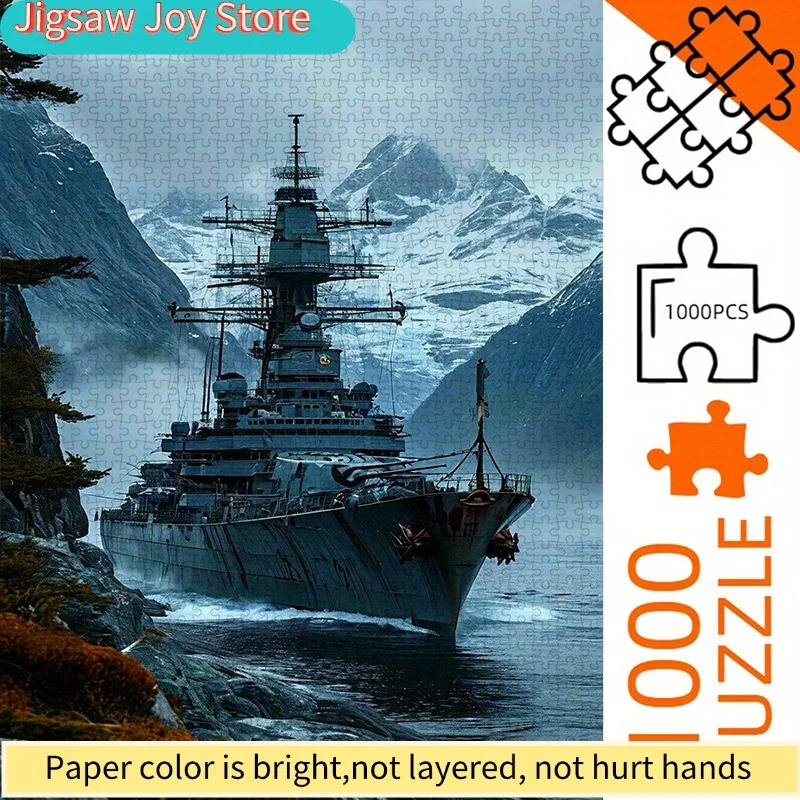 

Пазл-головоломка, бумажный пазл для самостоятельной сборки (Самолет, Военный корабль, Морская битва), пазл для взрослых, подходит для домашнего декора, развивающий пазл