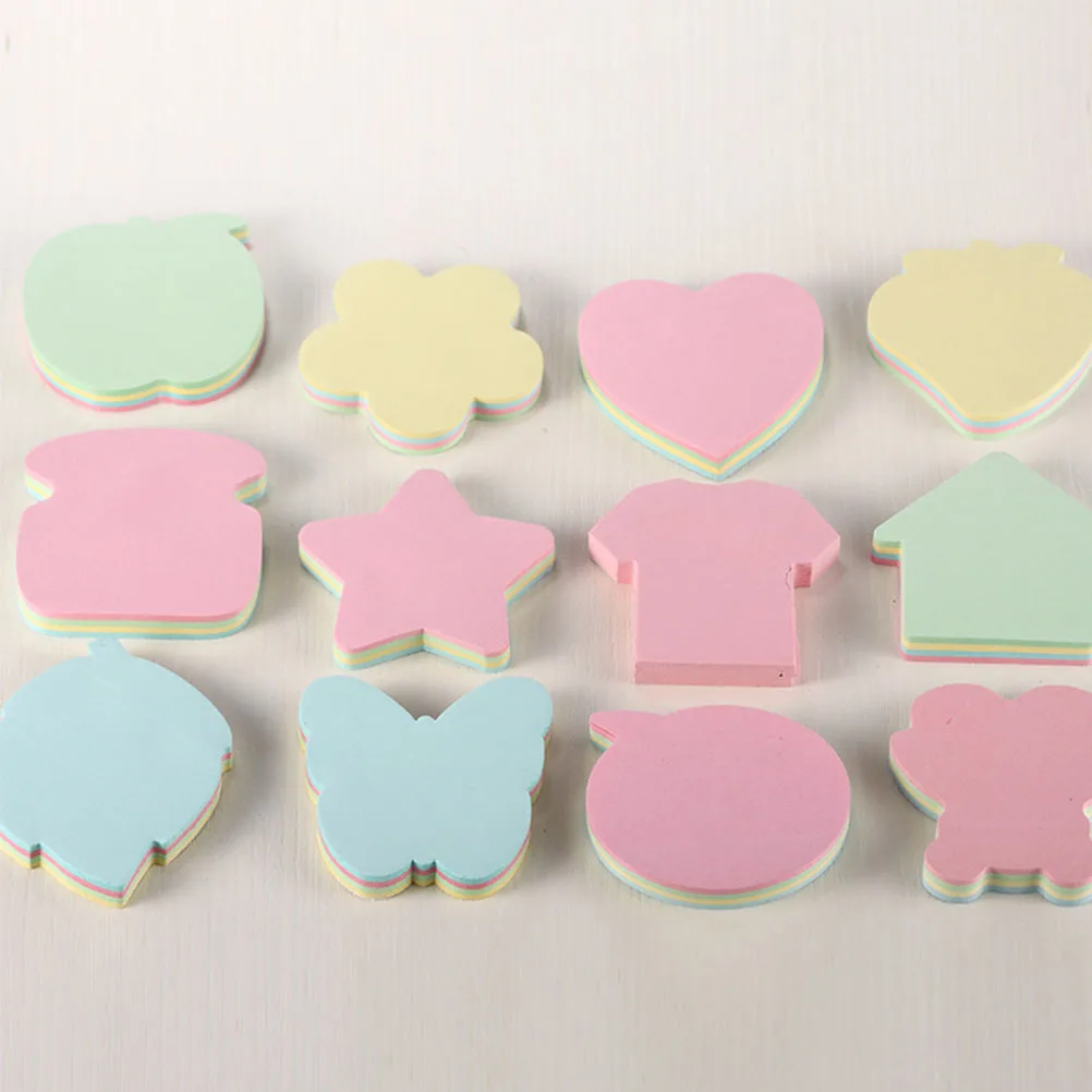 

6 Books Note Sticker Decorative Memo Pads Portable Memo Supplies Office School Student Accessories Multi Use Note Sticker