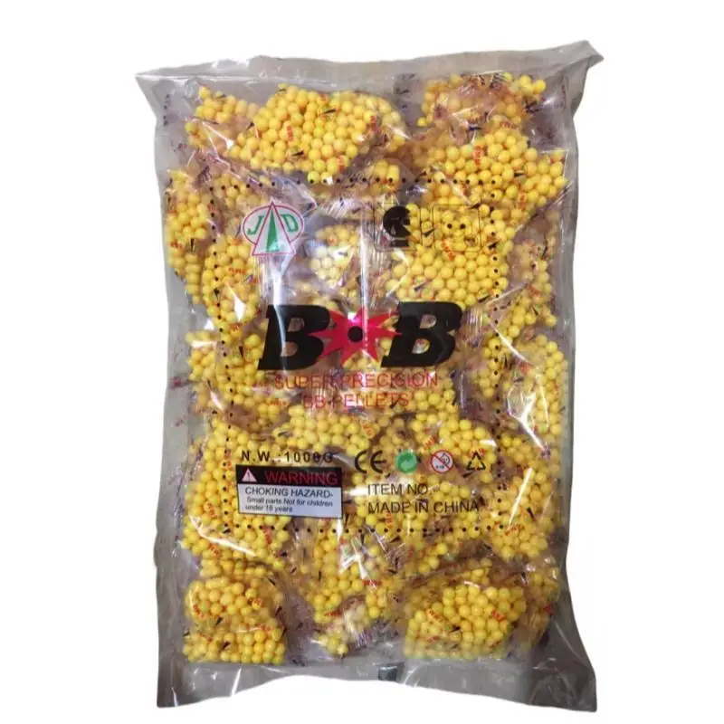 1000 Rounds  Paintball 6mm Yellow BBs Bullets 0.11g  0.25g  Strike Ball Tactical Air Gun High quatity BB Balls for Shooting toys