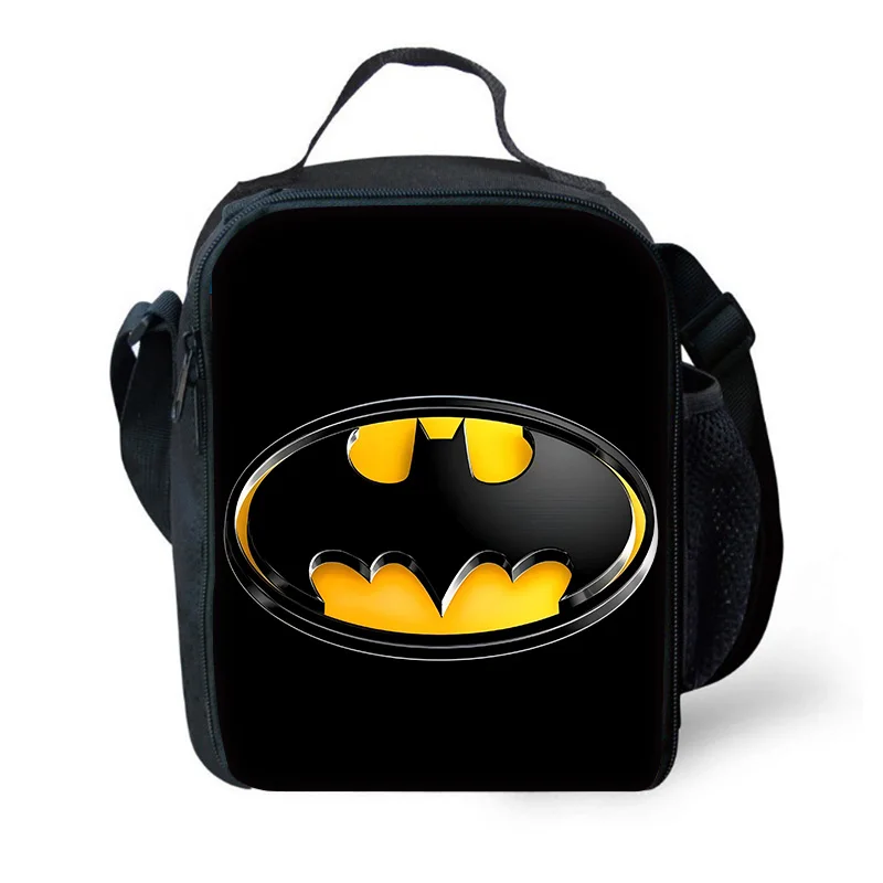 Super Hero B-BatmanS LOGO Child Insulated Large Capacity Bag Boy Girl Student Outdoor Picnic Resuable Thermal Cooler Lunch Box