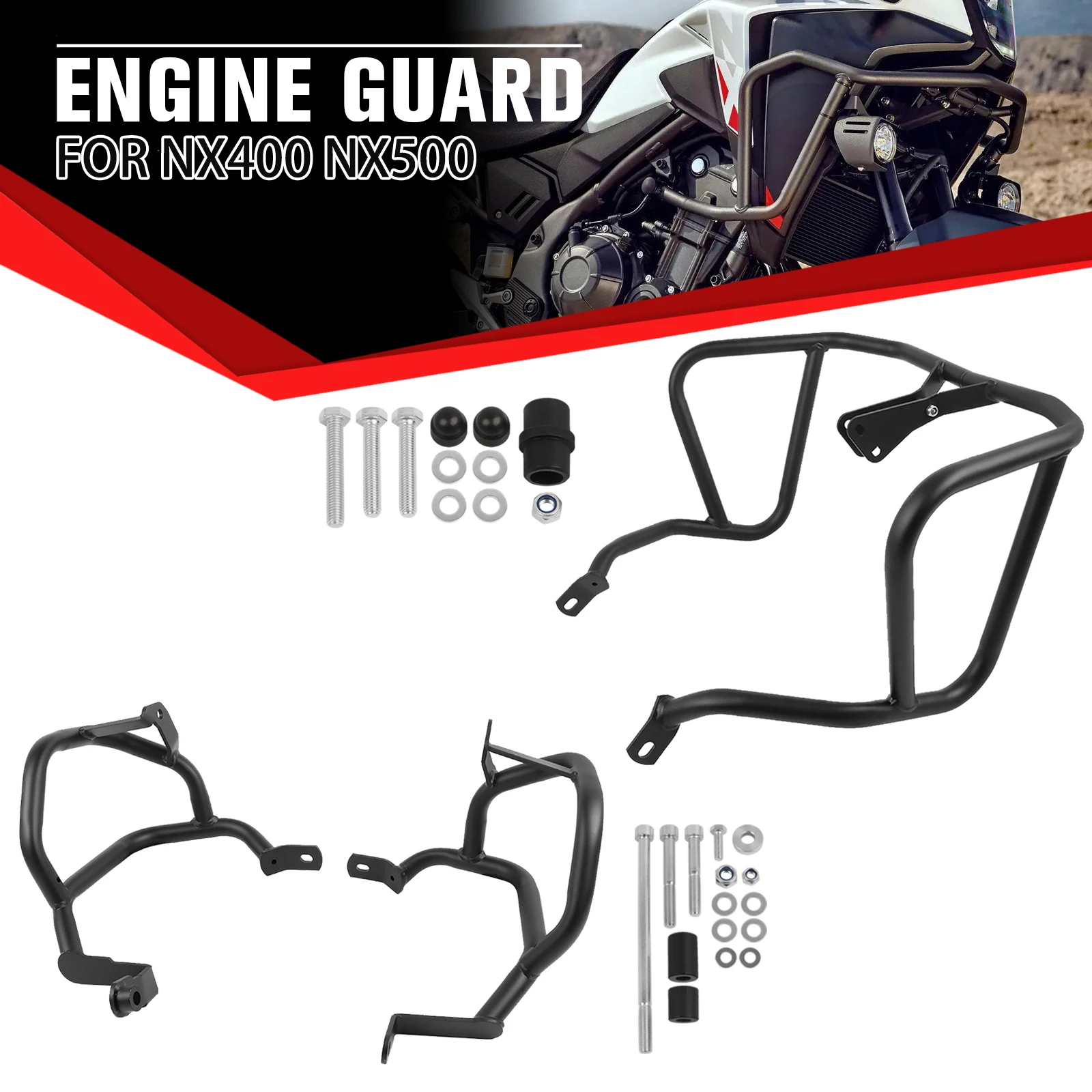 NX500 NX400 Engine Tank Guard For Honda NX 500 400 2024-2026 Highway Crash Bars Bumper Stunt Cage Motorcycle Frame Protector Bar